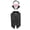 Gray, variant on Pet Dog Clothes Set Fashion Party Show Dress Sophisticated Large Dog Tuxedo
