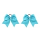 thumbnail image 2 of Qarigey Banda para el cabello grande Bowknot Goma elástica Soporte de cola de caballo ajustable Cabellos Cuerda Scrunchies para mujeres Multi Cielo azul 2Conjunto, 2 of 6