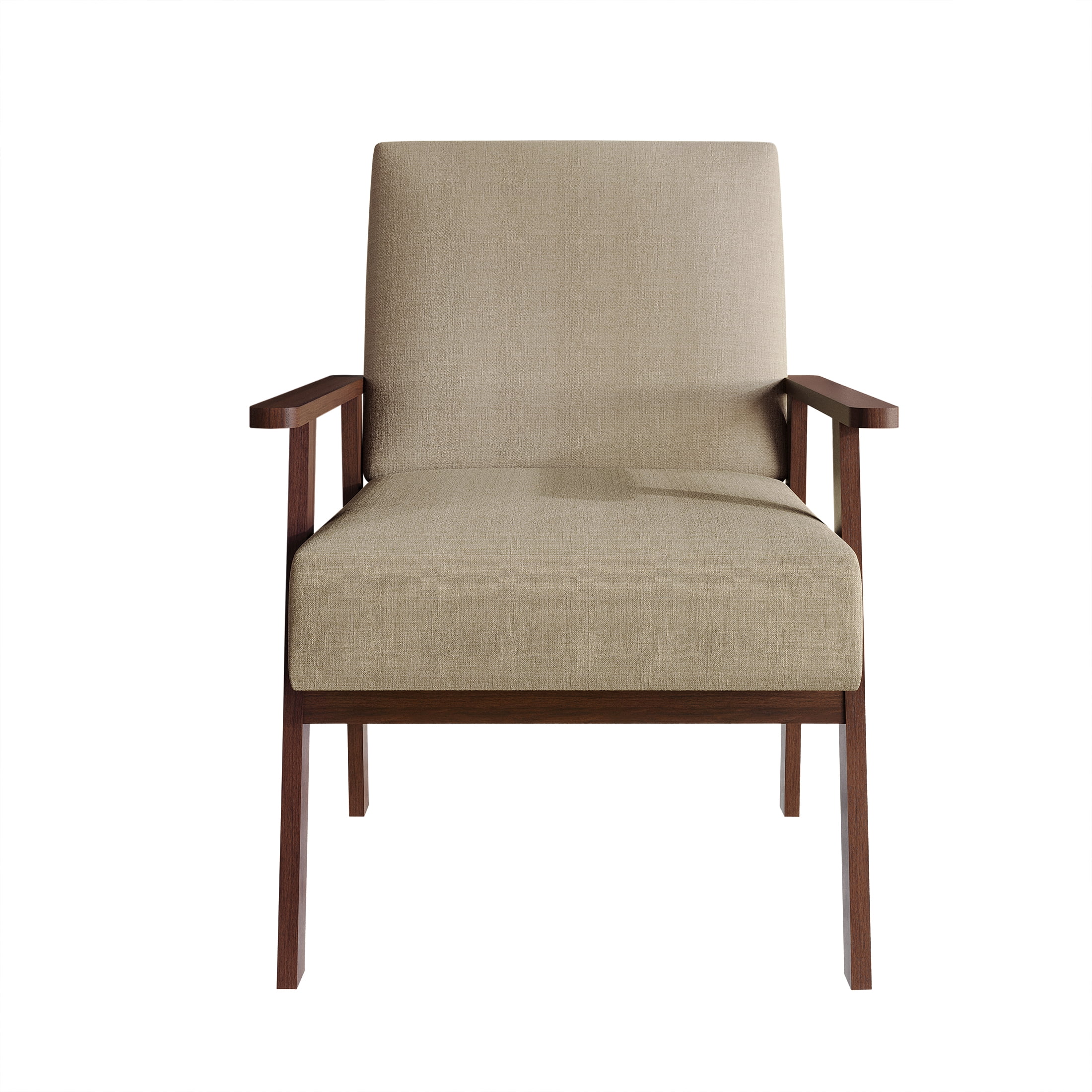Castle Place Contemporary Accent Chair, Beige