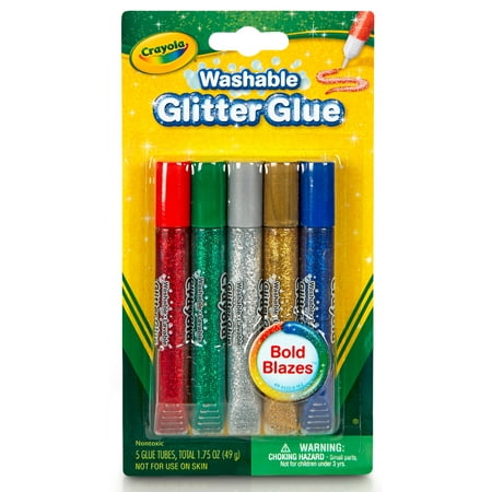 Crayola 5 count Washable Glitter Glue, Blazes