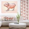 thumbnail image 1 of Design Art - Happy Pig Portrait in Brush Painting, 1 of 4