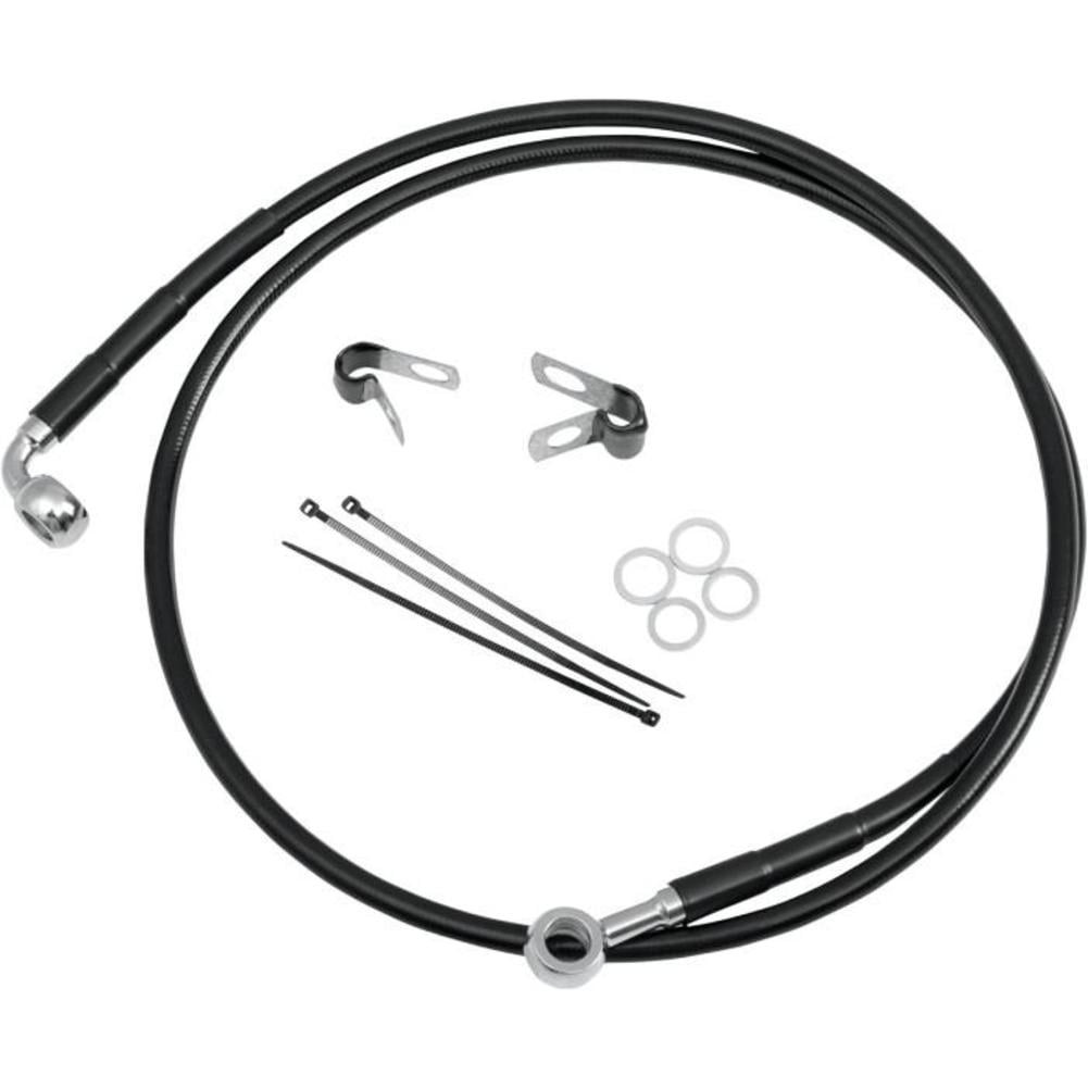 Drag Specialties Extended Stainless Steel Front Brake Line Kit 1741-2511