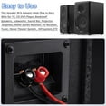 (2 Pack Speaker Bare Wire Cables to RCA Plugs Adapter Repair Speaker