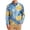 Sky Blue, variant on OHMZYZO Long Sleeve Button Down Shirts for Men Tropical Floral Print Hawaiian Shirt Casual Beach Vacation Blouse with Chest Pocket