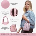 thumbnail image 3 of Kedzie Harper Multi-Pocket Crossbody Bag, Pink (Women's), 3 of 7
