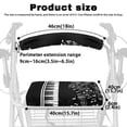 thumbnail image 6 of HELLHERO Black and White Piano Music Rollator Walker Cover Protection Covers Rollator Seat Back Cover & Breathable Lightweight for Senior, 6 of 7