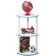 thumbnail image 5 of 5 Tier Corner Display Rack Multipurpose Shelving Unit, Dark Cherry/Black, 5 of 8