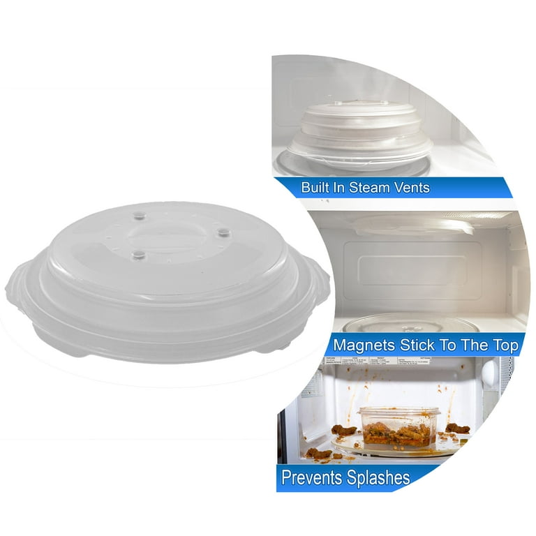 Microwave Plate Cover With Magnetic Prevent Splatter Cover With Steam Vent