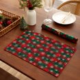 thumbnail image 4 of Christmas Plaid Placemats Place Mats Check Placemat Table Mats Decorative Kitchen Table Placemats, 4 of 7
