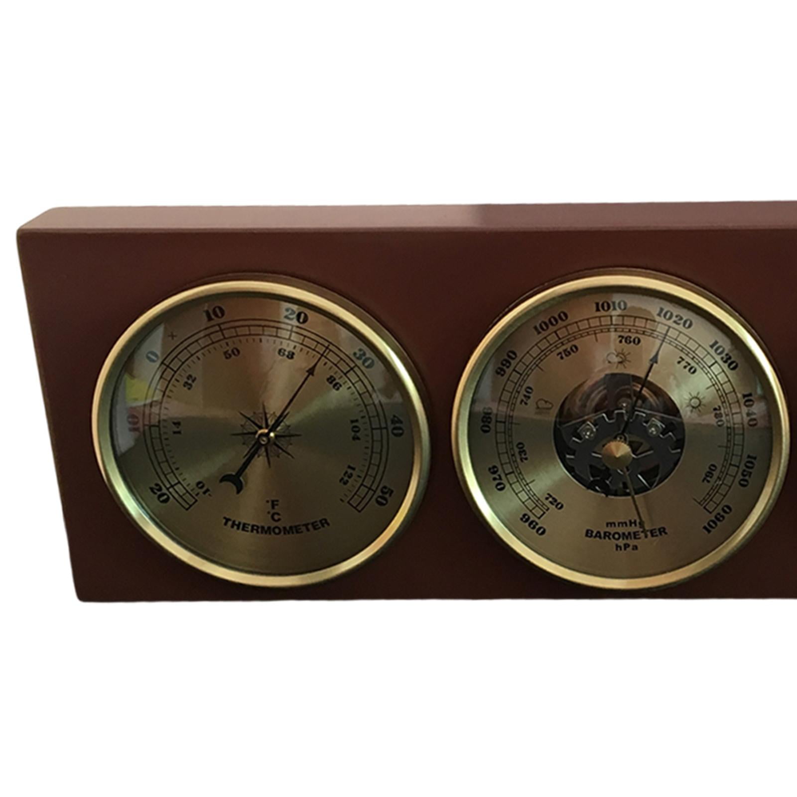 CarpNettore Thermometer Hygrometer Barometer Meter Wall/tabletop Temperature Gauge Dial Type