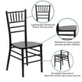 thumbnail image 2 of 2 Pack HERCULES Series Black Wood Chiavari Chair, 2 of 9