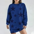 thumbnail image 2 of Robe d'Hiver pour Femmes, Robe Décontractée pour Femmes, Robe d'Automne et d'Hiver à Col Rond Manches Longues Imprimée, 2 of 4