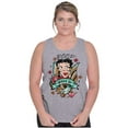 thumbnail image 3 of Betty Boop Bold Eagle Rose Tattoo Women Plus Size Tank Top Brisco Brands 2X, 3 of 5
