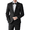 Black, variant on Wedding Outfit for Men 2 Piece Mens Suit Slim Fit Tuxedo with Shawl Lapel for Grooms