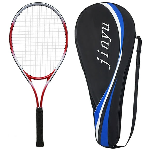 Tennis Racket Lightweight Shockproof Tennis Racquet with Carry Bag Red