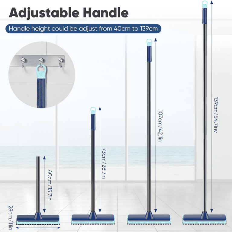 MYSPRI Floor Scrub Brush with Long Handle, 2-in-1 photo 7