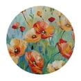 thumbnail image 4 of WYYP Flowers Round Tablecloth 100% Polyester Fiber Great for Home Kitchen/Parties/Holiday Dinner White, 4 of 8