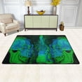 thumbnail image 2 of XMXT Non-Slip Area Rug, Water Flame Music Skull Print Polyester Rugs for Living Room, 36 x 24 inches Multicolor, 2 of 9