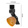 thumbnail image 5 of Benjara BM223653 12W Integrated LED Track Fixture with Polycarbonate Head, Black & Orange, 5 of 5