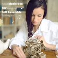 thumbnail image 2 of Robot Music Box Wooden 3D Puzzle Model Building Kit Adult DIY Kids Set Building Crafting Set Birthday Gift Boy Girl, 2 of 6