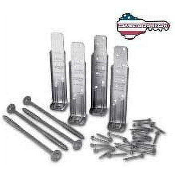 Simpson Strong-Tie Deck Tension Tie Kit DTT1Z - With Fasteners - 4 Piece Kit