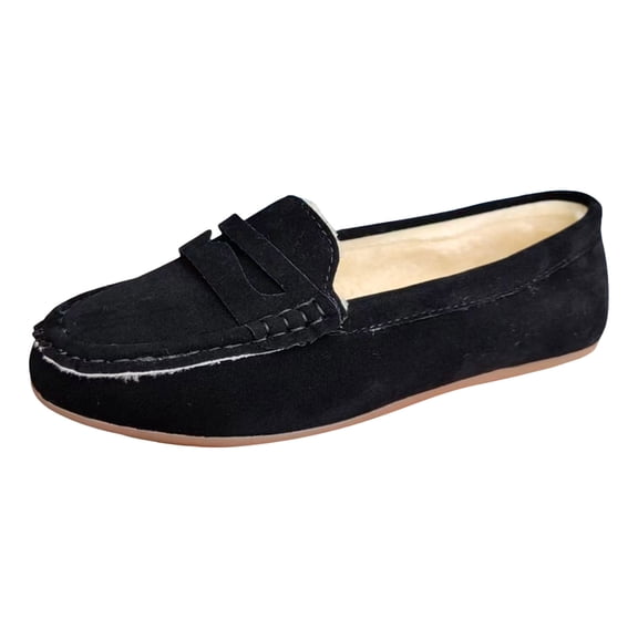 Sngxgn Women Ballet Flats Ballerina Shoes Comfort Casual Slip on Flat Shoes(Black,38)