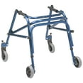 thumbnail image 2 of Drive Medical Nimbo Déambulateur Postérieur Roulant Léger en Aluminium, Petit, Bleu, 2 of 8