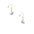 thumbnail image 2 of Delight Jewelry Silvertone Little Bird Initial - X - Gold Tone Infinity French Earrings, 2 of 4