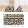 thumbnail image 2 of Black Outdoor Rug 17x30in, Boho Linen Quick Absorbent Rug Moroccan Front Door Mat,3D Print Area Rug Throw Carpet for Layered Porch Entryway Kitchen,Front Door Decor, 2 of 6