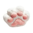thumbnail image 2 of Cojín con forma de pata de gato, manta y almohada. Juego de almohadas versátil, ideal como regalo de cumpleaños o para el sofá. Blanco, 2 of 9
