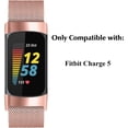 thumbnail image 2 of LAICAIW Magnetic Mesh Loop Bands Only Compatible with Fitbit Charge 5 Bands, No Buckle Design, Metal Adjustable Stainless Steel Wristbands Replacement Straps for Charge 5 Activity Tracker Women Men, 2 of 6