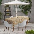 thumbnail image 2 of Vargottam Indoor/OutdoorTablecloth58x58 Inch SquareTablecloth with Umbrella Hole and Zip- Waterproof PatioTableCloths- TableCovers for Backyard RectangularTable- Peach2, 2 of 5