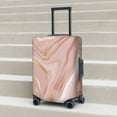 thumbnail image 4 of Cauagu Rose Gold Glitter Splatter Print Travel Luggage Cover,Travel Dust-proof Suitcase Cover Softside Suitcase Protector for 18-32inch,Not Included Suitcase, 4 of 8