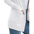 thumbnail image 3 of a.Jesdani Women's Cardigan Classic Casual Lightweight Knit Cardigan Sweaters with Pockets White M, 3 of 8