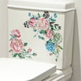 thumbnail image 6 of Floral Toilet Stickers PVC Flower Murals Lightweight Self-adhesive Paintings For Bathroom Decoration, 6 of 9