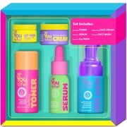 BeYoutiful 5-Piece Teen Skincare Gift Set, Face Wash, Toner, Serum, Moisturizer & Lip Mask, Vegan & Cruelty-Free