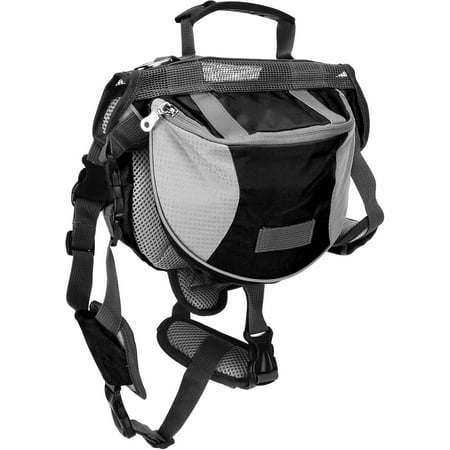 Dog Hiking Backpack  Dog Saddle Bag Adjustable Dog Backpack with Side Pockets and Reflective Stripes Dog Pack for Small Medium Large Dogs Dog Camping Essentials for Travel