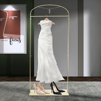 Gold Clothes Rack Metal Freestanding Garment Holder Wedding Dress Display Stand Clothing Store