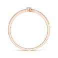 thumbnail image 2 of ANGARA Natural Prong Set Diamond Split Shank Promise Ring in 14K Rose Gold for Women (Size-2mm| Color-H| Clarity-SI2) | April Birthstone, Anniversary, Jewelry Gift for Women | Natural Diamond Ring, 2 of 11
