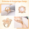 thumbnail image 1 of Guardurnaity Juego de 6 hebillas elegantes de perlas para bufandas de mujer, resistentes y duraderas, con clip para chal coreano. Accesorios de disfraces, 1 of 3