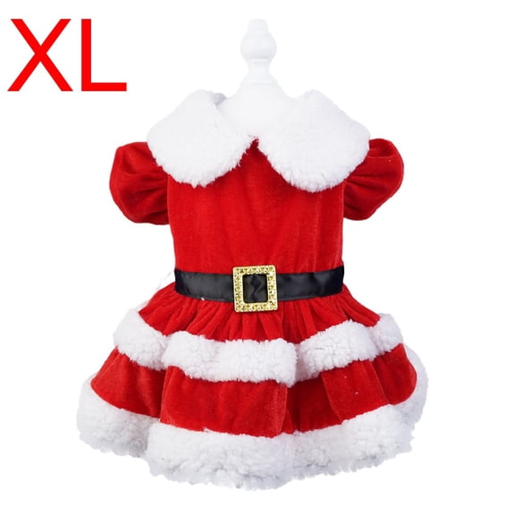 HIKVEX Christmas Dog Dresses for Small Dogs Clothes Summer Christmas Cosplay Cat Pet Dog Dress Fancy Princess Puppy Dress Xl