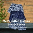 thumbnail image 7 of CINVIK Boxers for Men Cotton Loose Fit Boxer Shorts Short Inseam Pajamas 3 Pack XL, 7 of 7