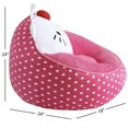 thumbnail image 4 of Hello Kitty Pink Kids' Compressed Foam Bean Bag Chair, 27" x 24", 4 of 7