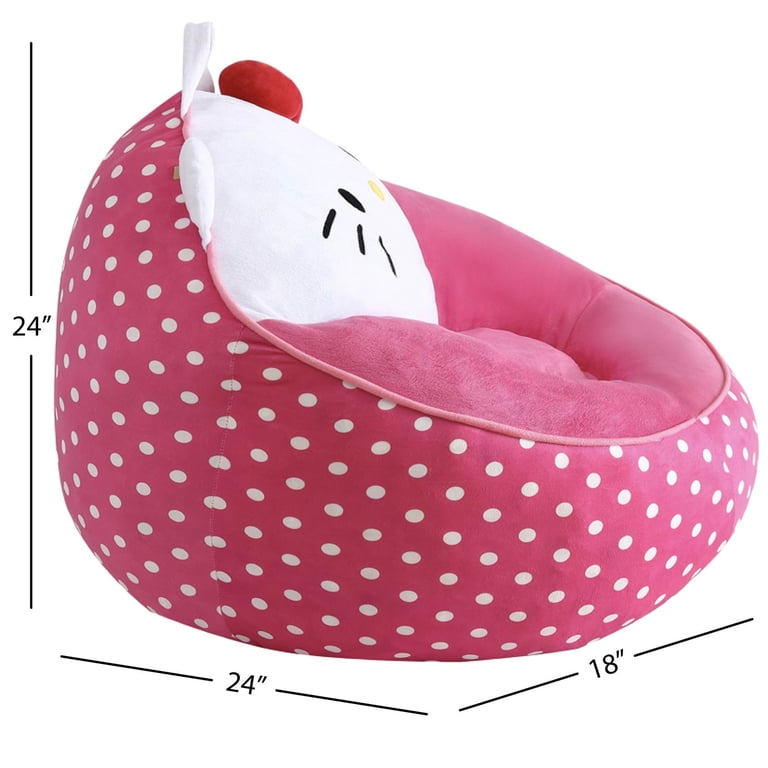 Hello Kitty Pink Kids' Compressed Foam Bean Bag Chair, 27