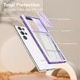 thumbnail image 6 of Compatible with Galaxy S23 Ultra Clear Case with Sliding Camera Lens Cover, Built-in Screen Protector Soft TPU Bumper Case Transparent Acrylic Back Heavy Duty Shockproof Durable Phone Case, 6 of 12