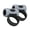 Black grey, variant on Gieenan 2pcs Drumstick Practice Grips Antislip Silicone Rings Ergonomatic Control Clip