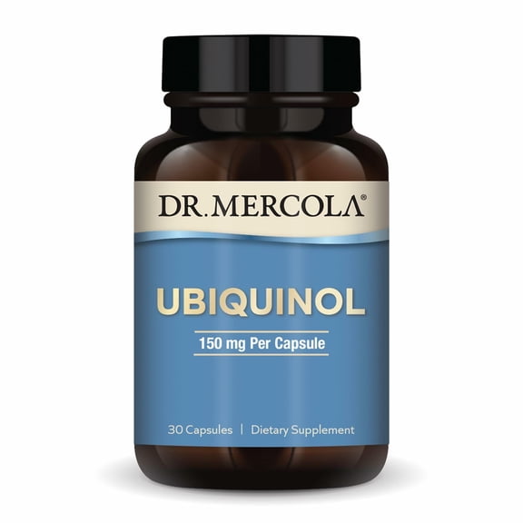 Dr. Mercola Ubiquinol - Supports Energy Production - Antioxidant Supplement - Non-GMO, Gluten-Free & Soy-Free - 30 Capsules (30 Servings) - 150 mg