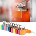 thumbnail image 2 of Suitcase Locks with Keys, Small Luggage Padlocks Metal Padlocks Mini Keyed Padlock for School Gym Classroom Matching Game 6 Pieces, 2 of 7