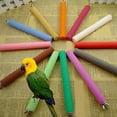 thumbnail image 3 of Meidiya 2Pcs Bird Perch Stands,Colorful Wooden Bird Paw Grinding Perch Stand Sticks for Parakeets Cockatiels,Conures,Macaws,Lovebirds,Finches, 3 of 8