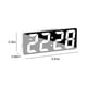 thumbnail image 3 of Reloj despertador digital LED simple con pantalla digital grande, moderno, con múltiples configuraciones, para escritorio, mesita de noche, estudio, cocina, espejo, reloj despertador digital, 3 of 6